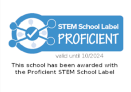 Certyfikat STEM School Label Proficient valid until 10/24